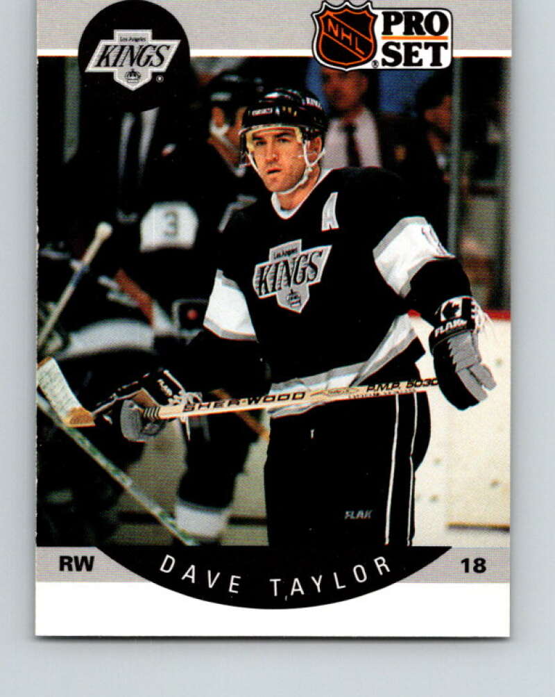 1990-91 Pro Set #128 Dave Taylor Mint Los Angeles Kings