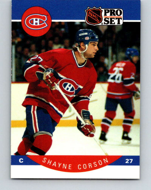 1990-91 Pro Set #148 Shayne Corson Mint Montreal Canadiens