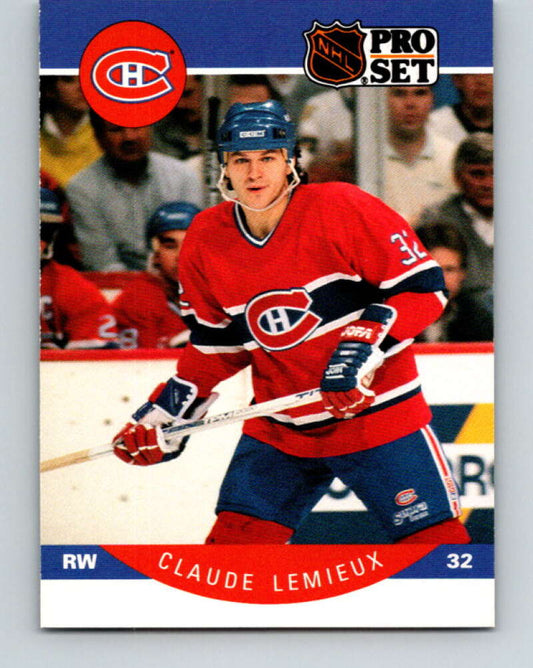 1990-91 Pro Set #153 Claude Lemieux Mint Montreal Canadiens