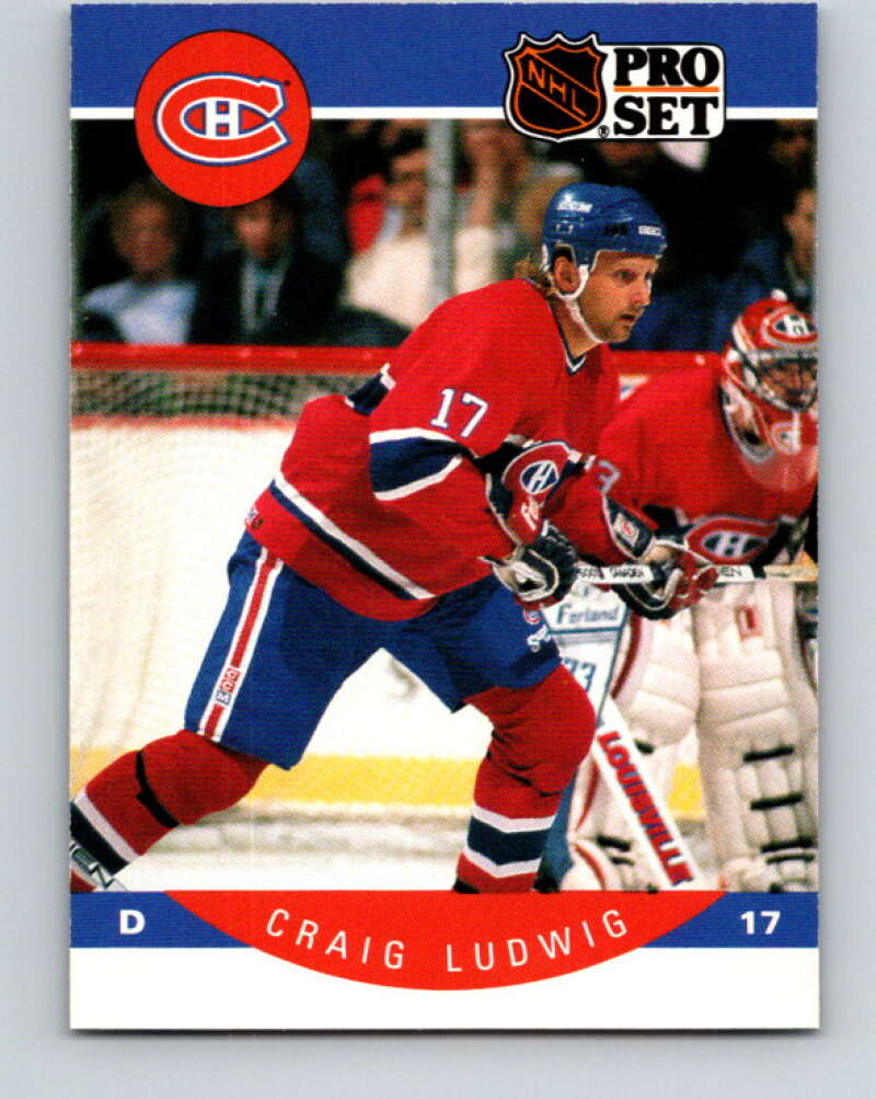 1990-91 Pro Set #154 Craig Ludwig Mint Montreal Canadiens