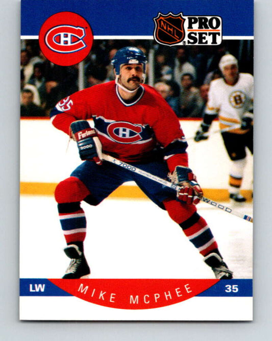 1990-91 Pro Set #155 Mike McPhee Mint Montreal Canadiens