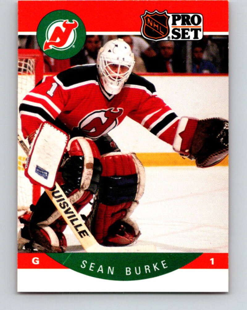 1990-91 Pro Set #164 Sean Burke Mint New Jersey Devils