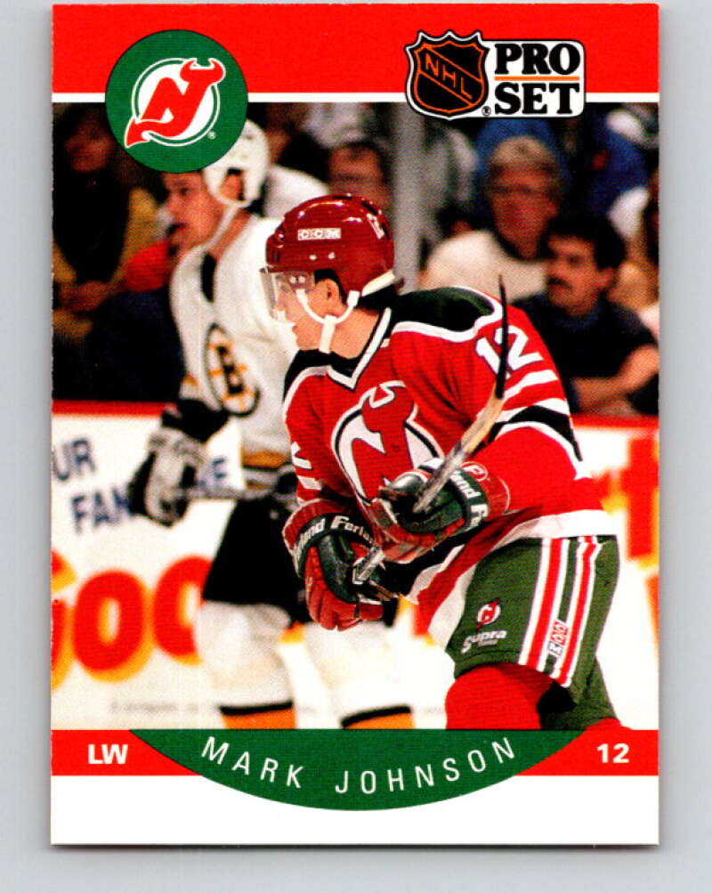 1990-91 Pro Set #168 Mark Johnson Mint New Jersey Devils