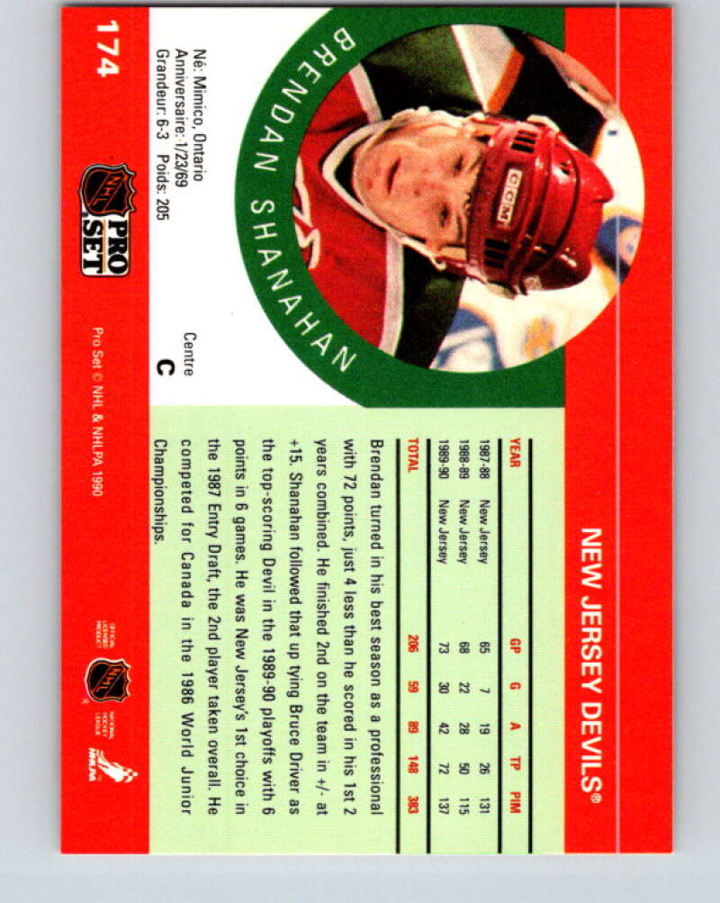 1990-91 Pro Set #174 Brendan Shanahan Mint New Jersey Devils