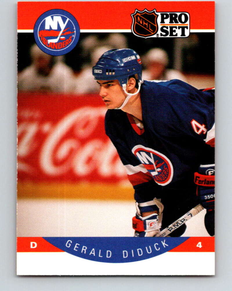 1990-91 Pro Set #180 Gerald Diduck Mint New York Islanders