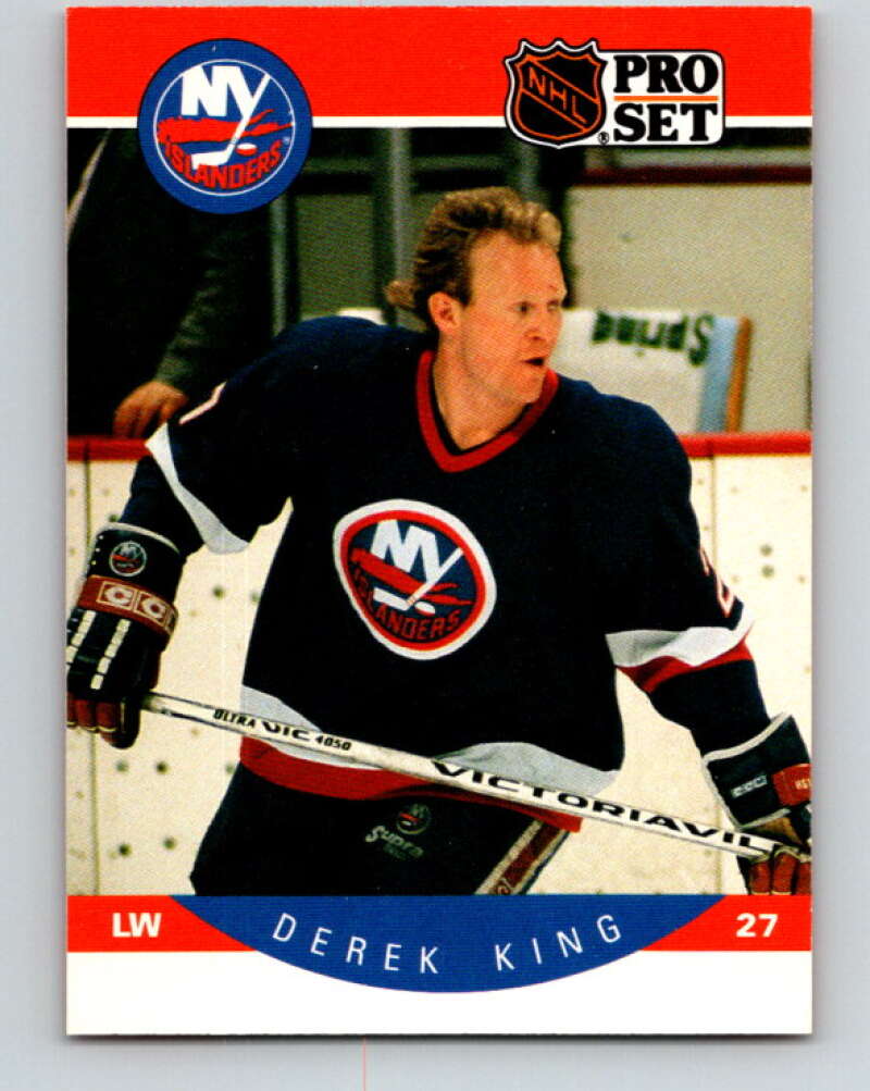 1990-91 Pro Set #185 Derek King Mint New York Islanders