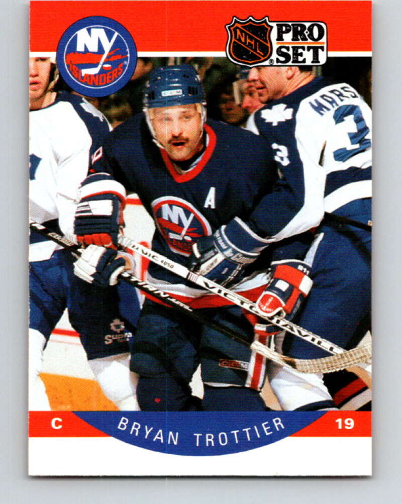 1990-91 Pro Set #192 Bryan Trottier Mint New York Islanders