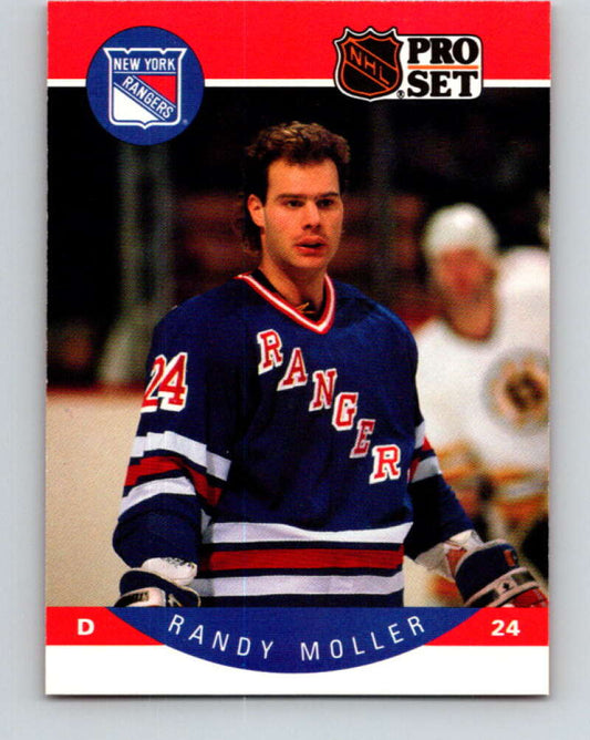 1990-91 Pro Set #202 Randy Moller Mint New York Rangers