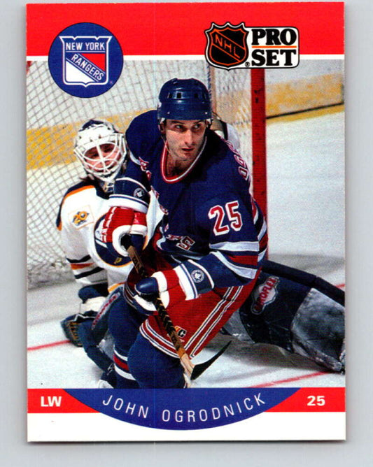 1990-91 Pro Set #206 John Ogrodnick Mint New York Rangers