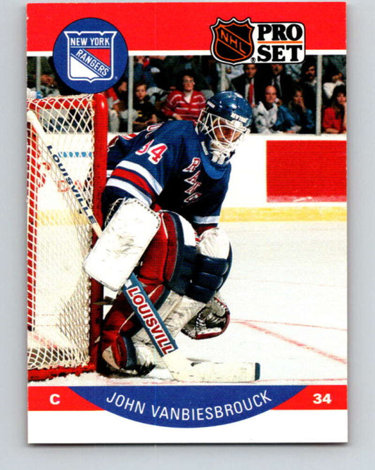 1990-91 Pro Set #209 John Vanbiesbrouck Mint New York Rangers