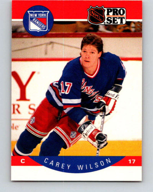 1990-91 Pro Set #210 Carey Wilson Mint New York Rangers