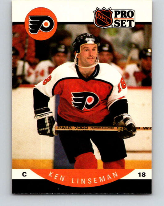 1990-91 Pro Set #219 Ken Linseman Mint Philadelphia Flyers