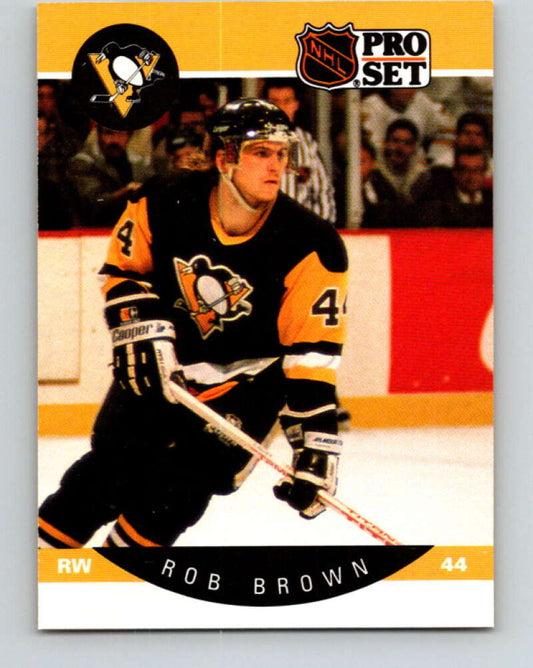 1990-91 Pro Set #229 Rob Brown Mint Pittsburgh Penguins