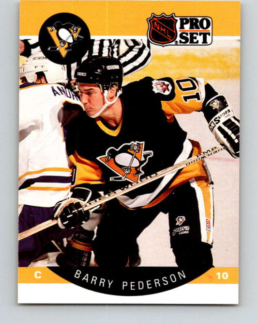 1990-91 Pro Set #238 Barry Pederson Mint Pittsburgh Penguins