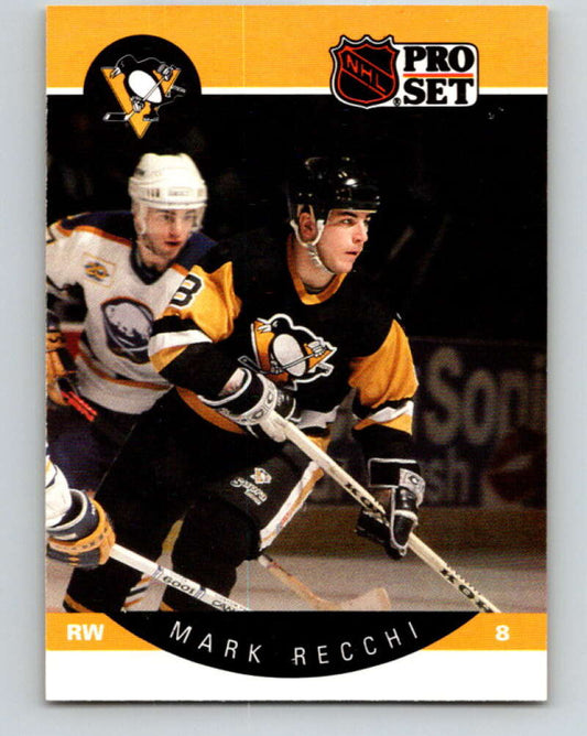 1990-91 Pro Set #239 Mark Recchi Mint RC Rookie Pittsburgh Penguins