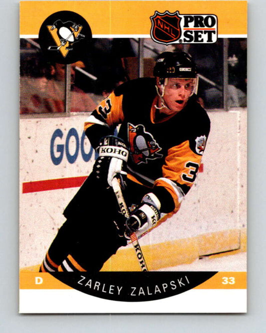 1990-91 Pro Set #242 Zarley Zalapski Mint Pittsburgh Penguins