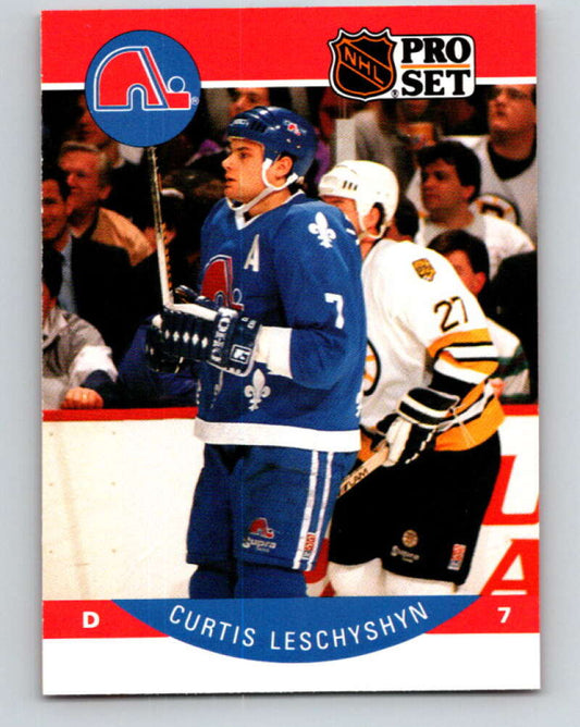 1990-91 Pro Set #251 Curtis Leschyshyn Mint RC Rookie Toronto Maple Leafs