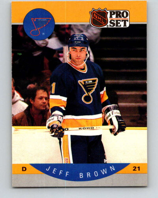 1990-91 Pro Set #260 Jeff Brown Mint St. Louis Blues
