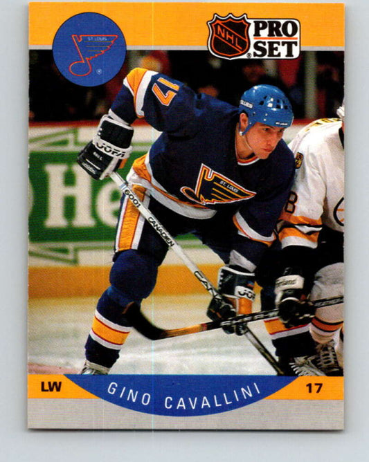1990-91 Pro Set #261 Gino Cavallini Mint St. Louis Blues