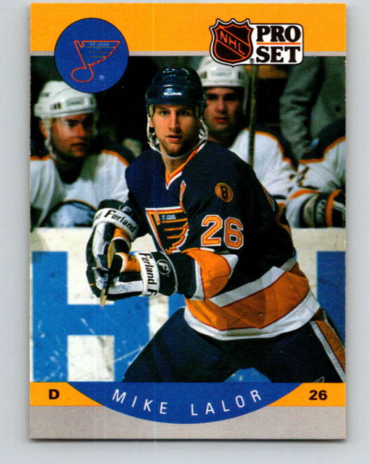 1990-91 Pro Set #264 Mike Lalor Mint St. Louis Blues