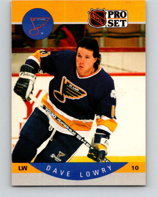 1990-91 Pro Set #265 Dave Lowry Mint St. Louis Blues