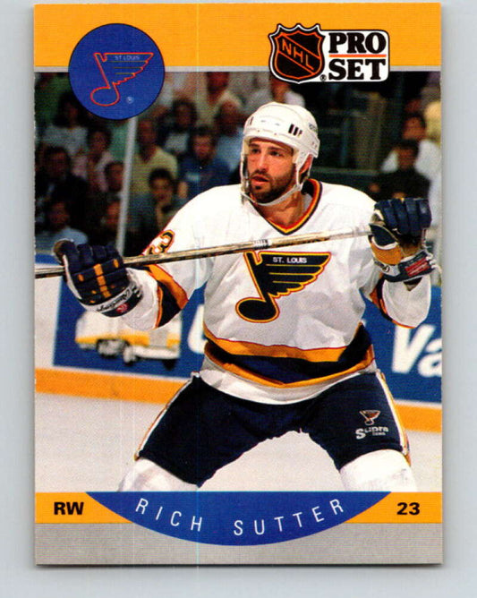 1990-91 Pro Set #272 Rich Sutter Mint St. Louis Blues