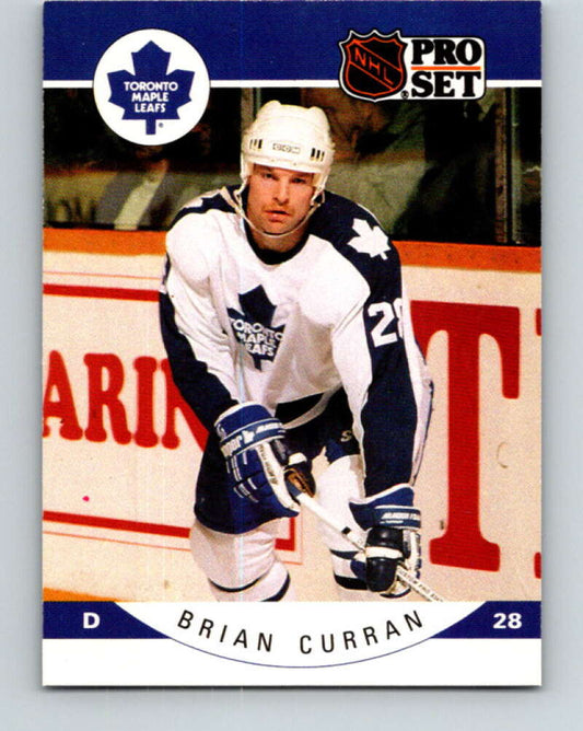 1990-91 Pro Set #277 Brian Curran Mint Toronto Maple Leafs