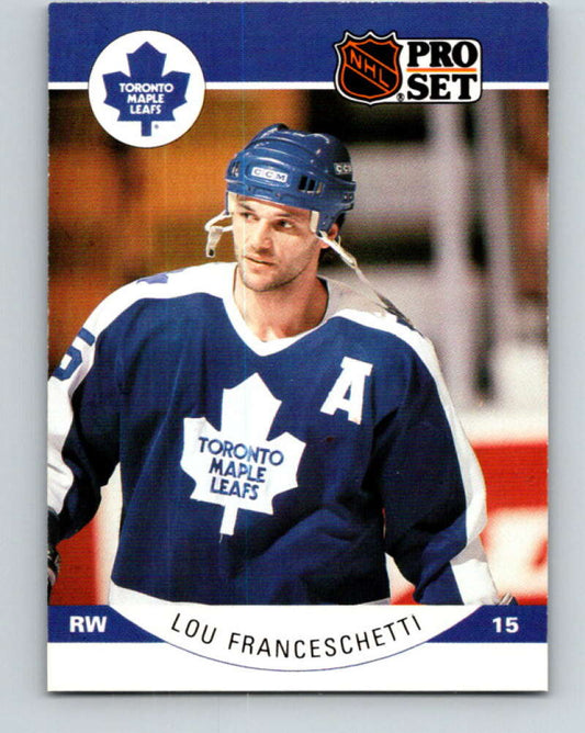 1990-91 Pro Set #280 Lou Franceschetti Mint Toronto Maple Leafs