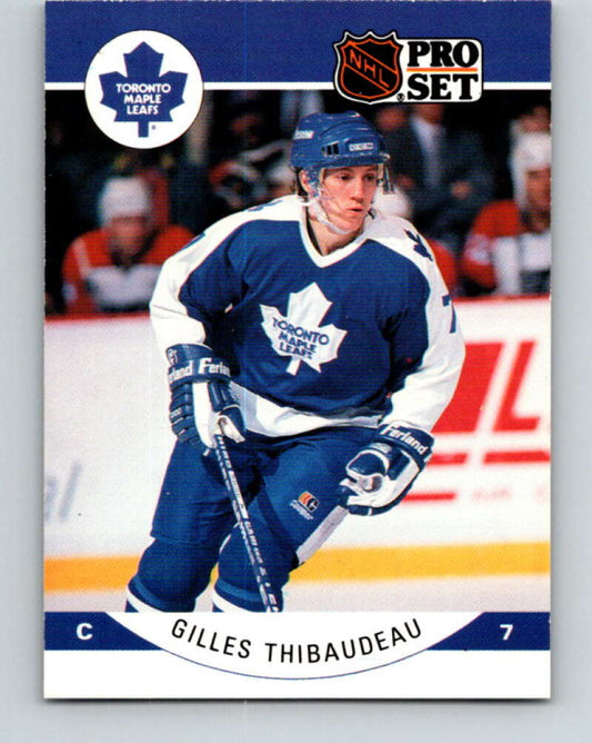 1990-91 Pro Set #290 Gilles Thibaudeau Mint Toronto Maple Leafs