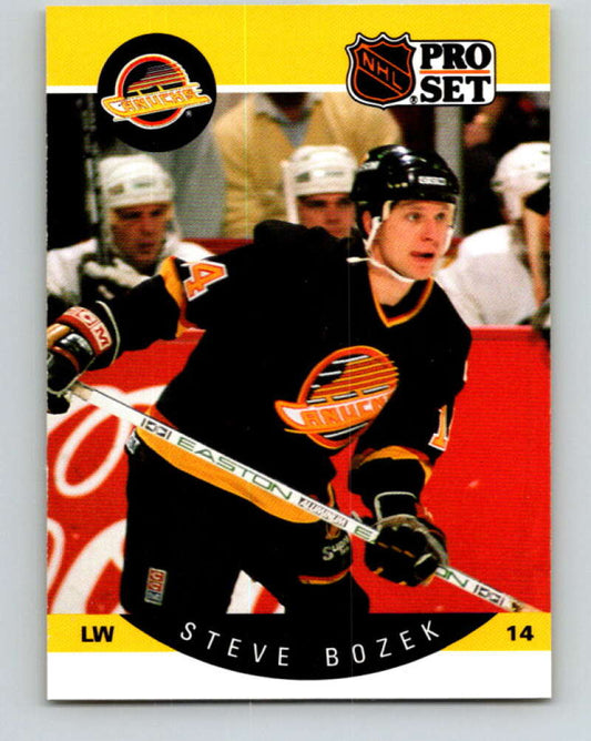1990-91 Pro Set #293 Steve Bozek Mint Vancouver Canucks