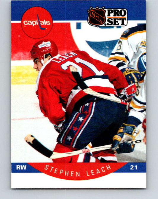 1990-91 Pro Set #315 Stephen Leach Mint Washington Capitals