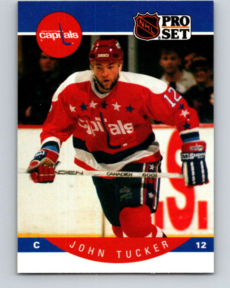 1990-91 Pro Set #322 John Tucker Mint Washington Capitals