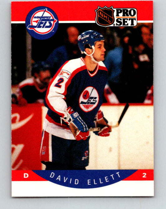 1990-91 Pro Set #326 Dave Ellett Mint Winnipeg Jets