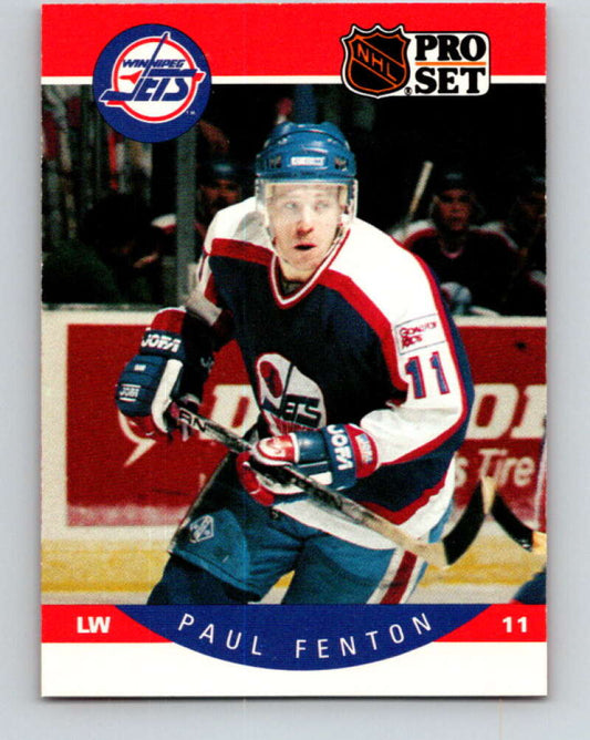 1990-91 Pro Set #329 Paul Fenton Mint Winnipeg Jets