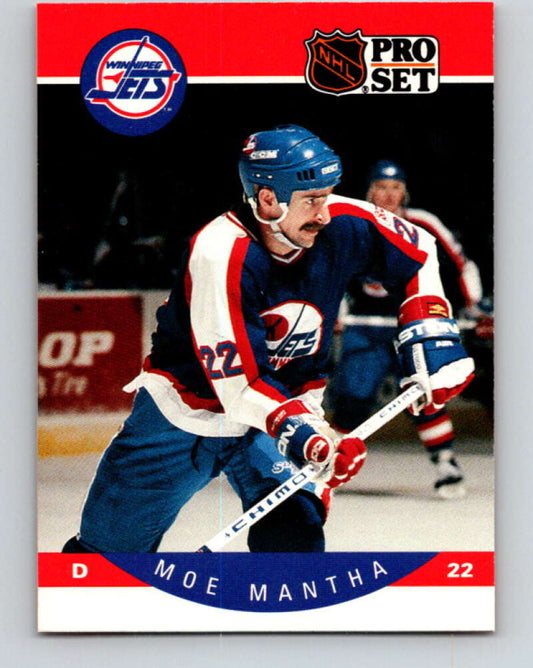 1990-91 Pro Set #332 Moe Mantha Mint Winnipeg Jets