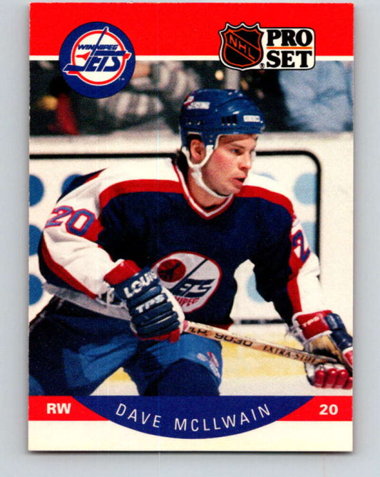 1990-91 Pro Set #333 Dave McLlwain Mint Winnipeg Jets