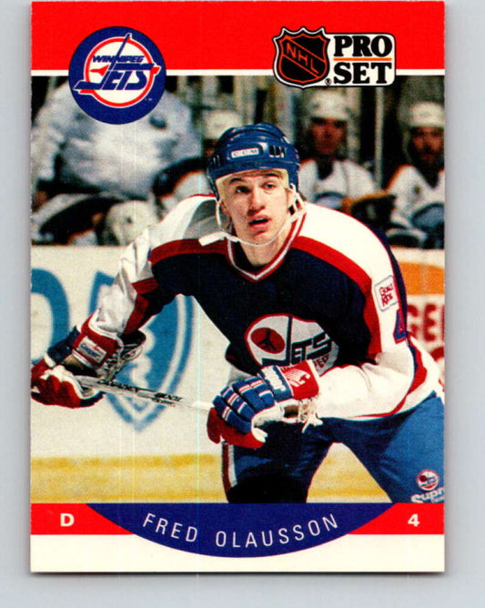 1990-91 Pro Set #335 Fredrik Olausson Mint Winnipeg Jets