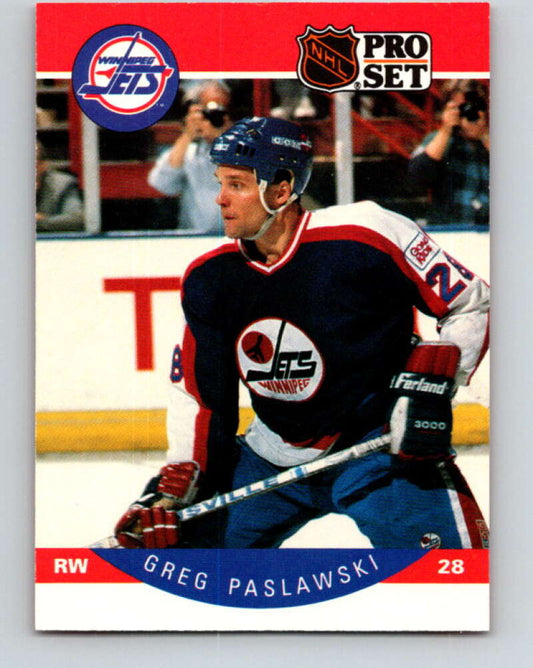 1990-91 Pro Set #336 Greg Paslawski Mint Winnipeg Jets