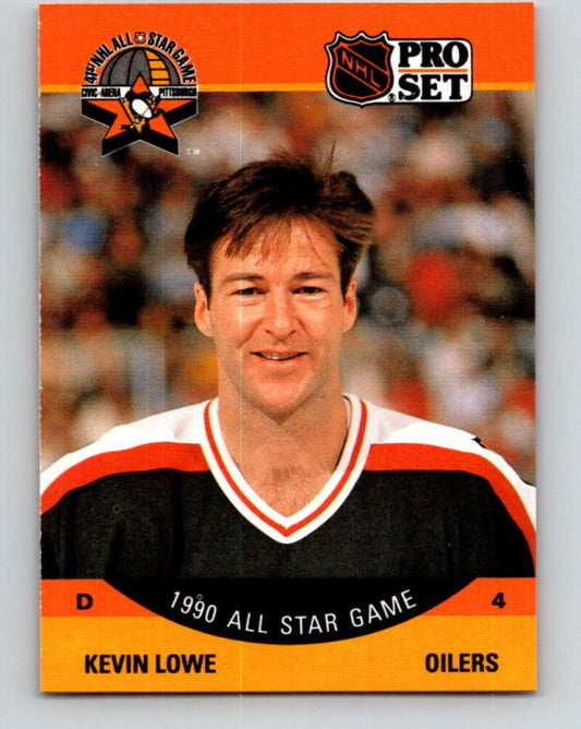 1990-91 Pro Set #339 Kevin Lowe AS Mint Edmonton Oilers