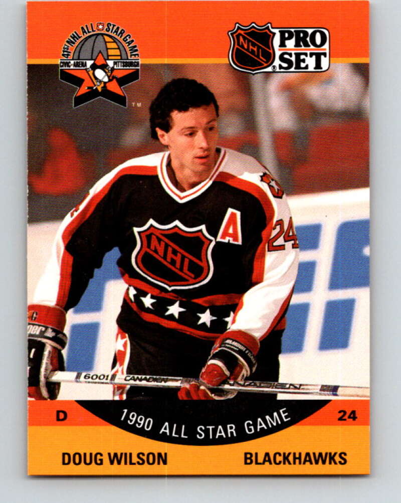 1990-91 Pro Set #346 Doug Wilson AS Mint Chicago Blackhawks