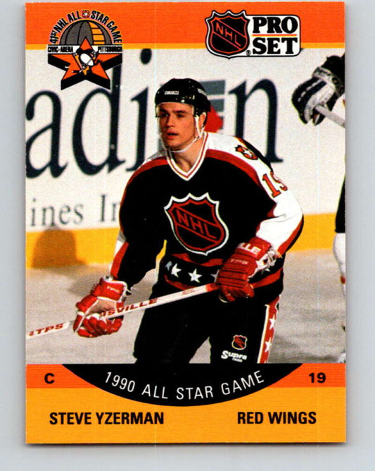 1990-91 Pro Set #347 Steve Yzerman AS Mint Detroit Red Wings