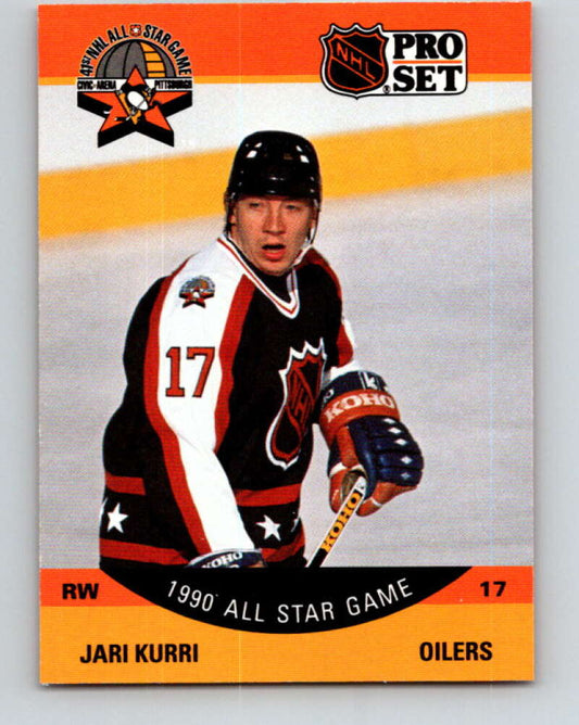 1990-91 Pro Set #348 Jari Kurri AS Mint Edmonton Oilers