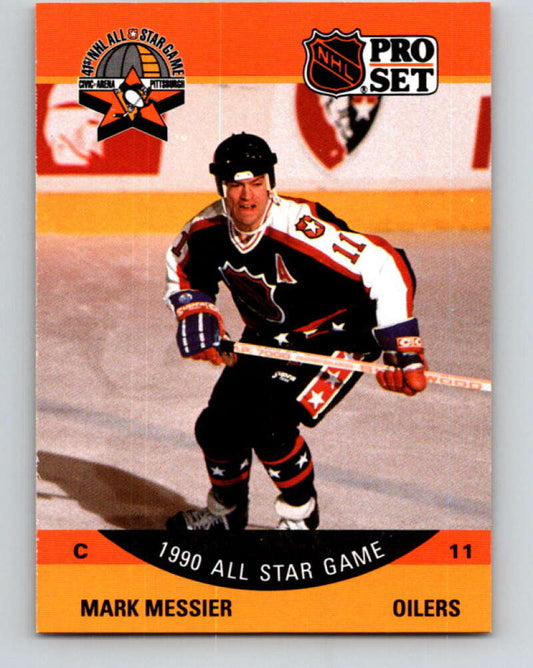 1990-91 Pro Set #349 Mark Messier AS Mint Edmonton Oilers