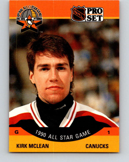 1990-91 Pro Set #355 Kirk McLean AS Mint Vancouver Canucks