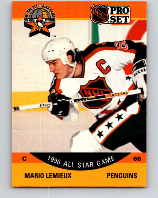 1990-91 Pro Set #362 Mario Lemieux AS Mint Pittsburgh Penguins