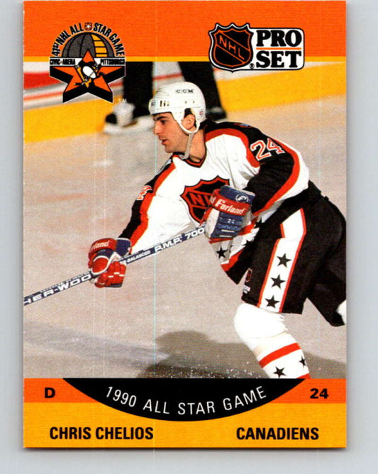 1990-91 Pro Set #368 Chris Chelios AS Mint Montreal Canadiens