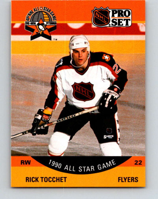 1990-91 Pro Set #374 Rick Tocchet AS Mint Philadelphia Flyers