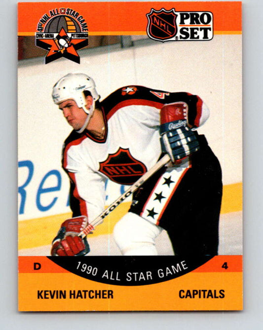 1990-91 Pro Set #376 Kevin Hatcher AS Mint Washington Capitals