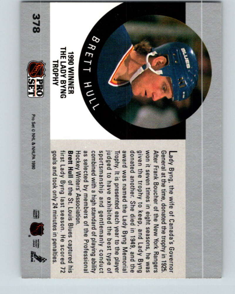 1990-91 Pro Set #378 Brett Hull Mint St. Louis Blues