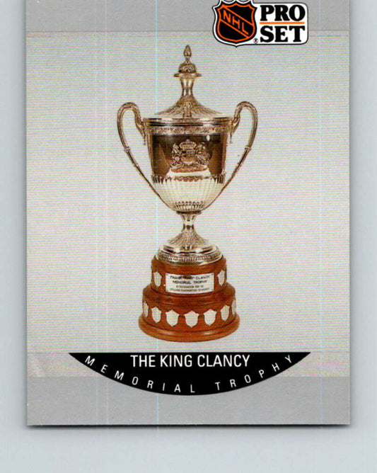 1990-91 Pro Set #380 Kevin Lowe Clancy Trophy Mint Edmonton Oilers